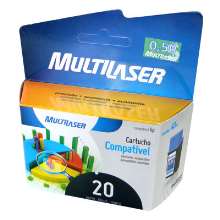 Cartucho multilaser preto compatível hp c6614n