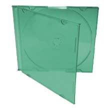 Cd box super slim acrílico verde