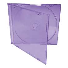 Cd box super slim acrílico roxo