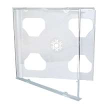 Cd box duplo com tray transparente