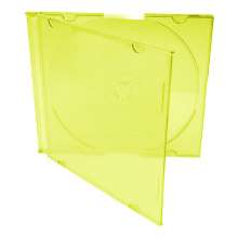 Cd box super slim acrílico amarelo
