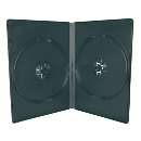 Dvd-box duplo preto 14mm - R$ 0,93