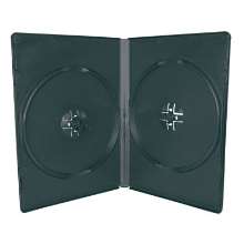 Box dvd duplo preto nas duas laterais