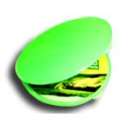 Mini cdcase verde p/ minicd - R$ 1,10