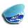 Mini cd case azul - R$ 0,71