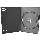 Dvd box amaray preto simples c/aba 14mm - R$ 0,61