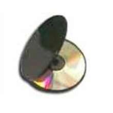 Mini cd case fumê / preto