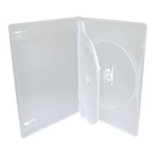 Dvd box amaray duplo transparente com aba