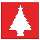 Envelope papel vermelho pinheiro natal  - R$ 0,07