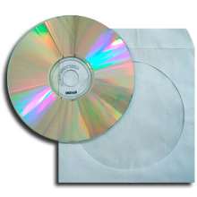 Envelope branco de papel p/ cd com aba adesivada 
