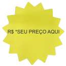 Marcador preço para vitrine AMARELO - R$ 0,05