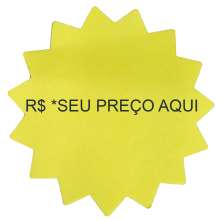 Marcador de Preço para Vitrine de Loja - Amarelo - Tecnomídia