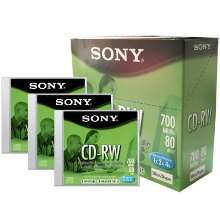 Cd-rw sony lacrado 700mb 80min multi speed 4x