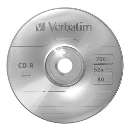 Cd-r verbatim 700mb 80min - R$ 0,56