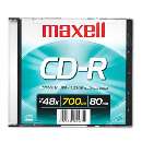 Cd-r maxell 700mb 80min 48x  - R$ 1,52