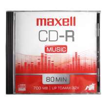 Cd-r maxell music áudio gravável 80 min. 700mb 
