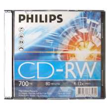 Cd-rw philips 80 min/700mb