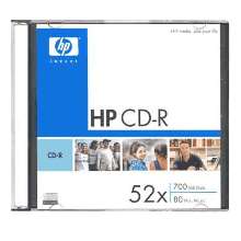 Cd-r hp 52x lacrado super slim