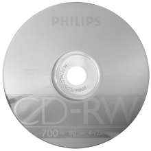 Cd-rw philips 700mb 12x pino c/ 25pçs 