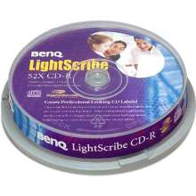 Cd-r lightscribe benq 52x 700mb