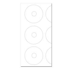 Etiqueta Fosca para Mini CD ou DVD - R$ 0,15 Etiqueta Fosca para Mini CD ou DVD - R$ 0,15