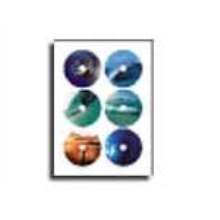 Etiqueta glossy p/ mini cd e mini dvd c/ 6 etiq/pag