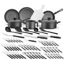 Kit cozinha starflon 64 peças - R$ 217,98