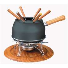 Aparelho fondue alumínio preto 19cm tramontina paris