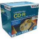 Cd-r verbatim lightscribe no box - R$ 2,09