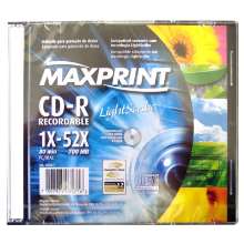 Cd-r maxprint lightscribe 52x lacrado slim