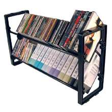 Rack mix 100 - capacidade para 100 cds, ou 80 dvds, ou 46 fitas vhs