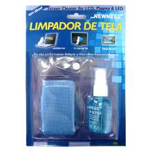 Limpador de tela lcd, plasma & led c/ solução e microfibra especial (mágica)