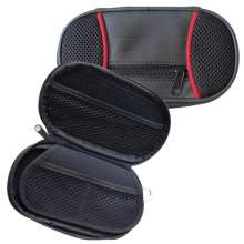 Estojo p/ game aztec p02.000 psp ds emborrachado preto e vermelho
