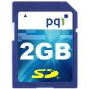 Cartão Memória 2GB SD PQI - R$ 27,90