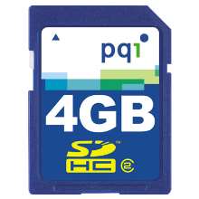 Cartão de memória sdhc 4gb pqi classe 2