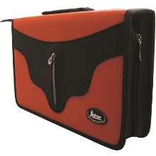 Porta cd c06.040 aztec p/ 40 mídias - interior especial em tecido top de linha
