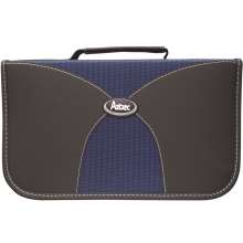Porta cd c07.080 aztec p/80 mídias azul e preto