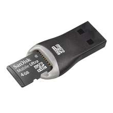 Cartão de memória micro sdhc 4 gb mobile ultra + adaptador - sandisk