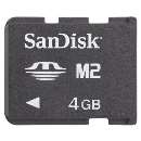 Cartão de memória m2 sandisk 4gb - R$ 31,50