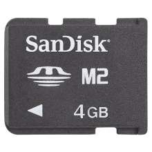 Cartão de memória m2 4gb sandisk - memory stick