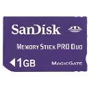 Memory stick pro-duo 1gb - R$ 17,10