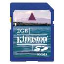 Cartão de memória sd 2gb kingston - R$ 19,05