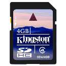 Cartão de memória 4gb sdhc kingston - R$ 19,85