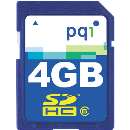 Cartão de memória sdhc 4gb pqi - R$ 39,99