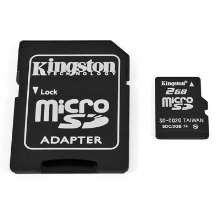 Cartão de memória microsd 2gb kingston - sdc/2gb