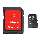 Cartão de memória 2gb micro sdhc sandisk com adaptador sd - R$ 14,21
