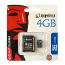 Cartão micro sdhc 4gb kingston - R$ 20,45