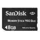 Memory stick pro duo 8gb sandisk - R$ 76,56