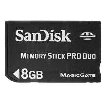 Memory stick pro duo 8gb sandisk