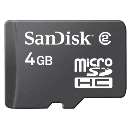 Cartão micro sdhc 4gb sandisk - R$ 24,99